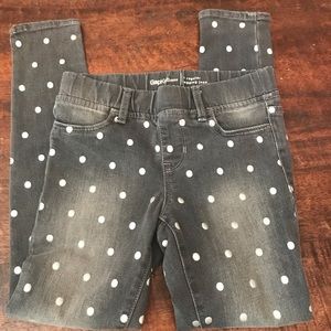 NWOT gray Gap elastic waist legging jean size 8.